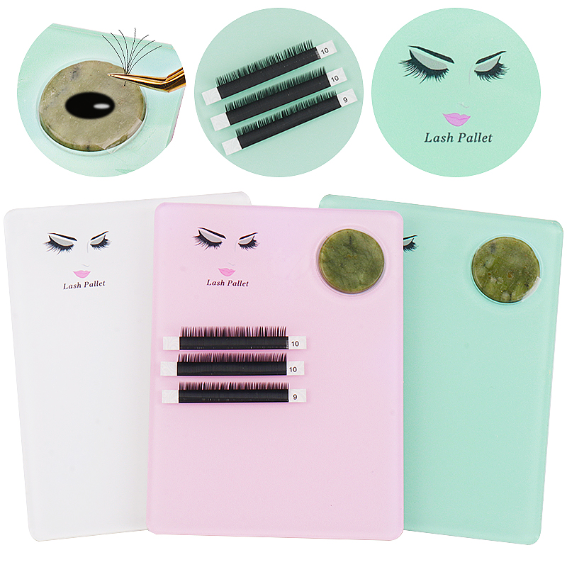 Lash Tile Palette - 1pcs Acrylic Jade Stone Eyelash Extension