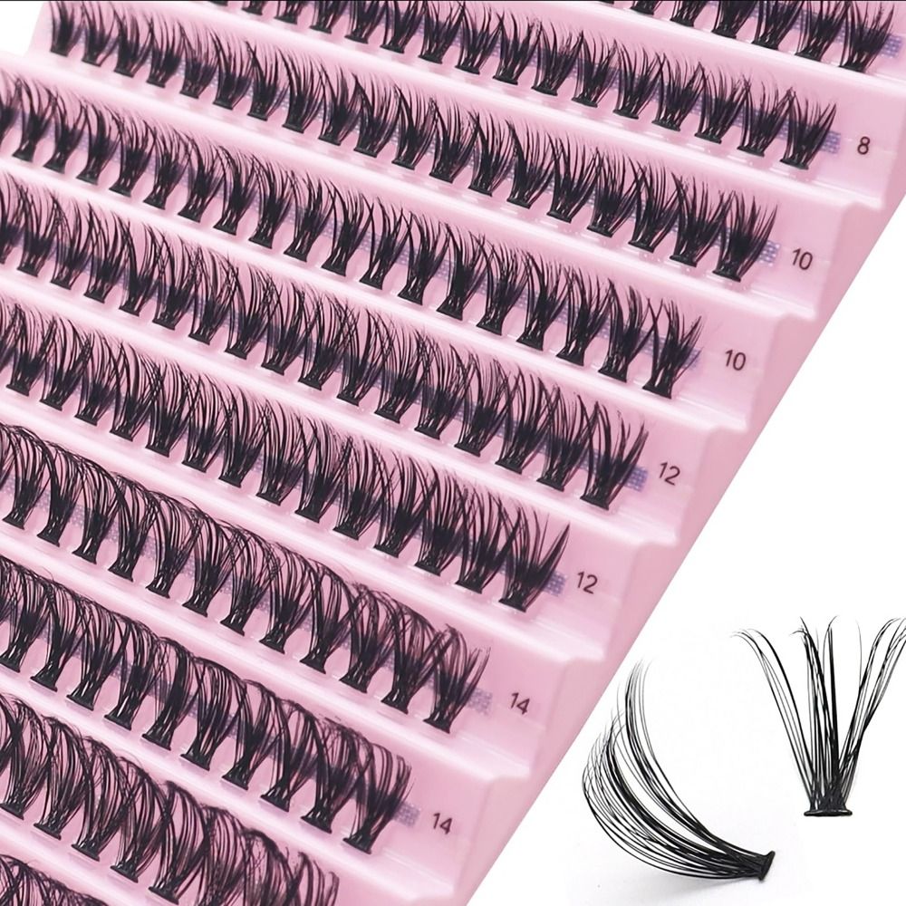 Eyelash Extension C Curl - 40D 8/10/12/14/16mm Individual Lash Clusters Volume