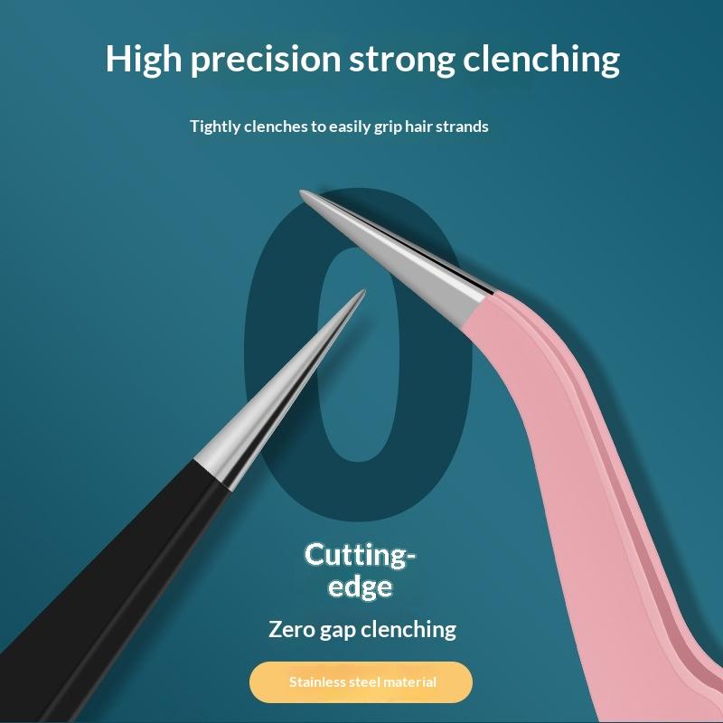 Eyelash Extension Volume Lashes - Stainless Steel Tweezers Precision DIY Eyelash