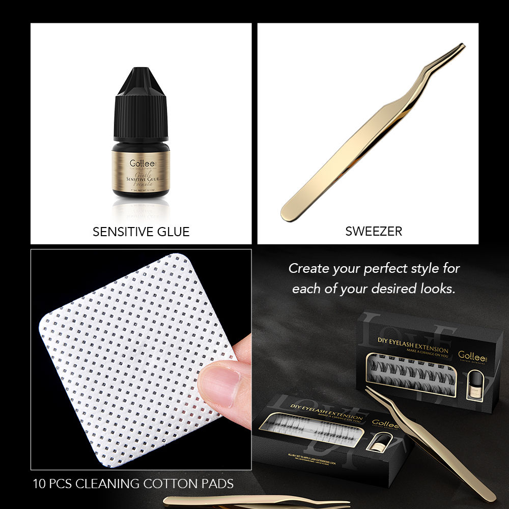 Eyelash Extension Open Eye - Gollee DIY Làn Mi Nối Dài