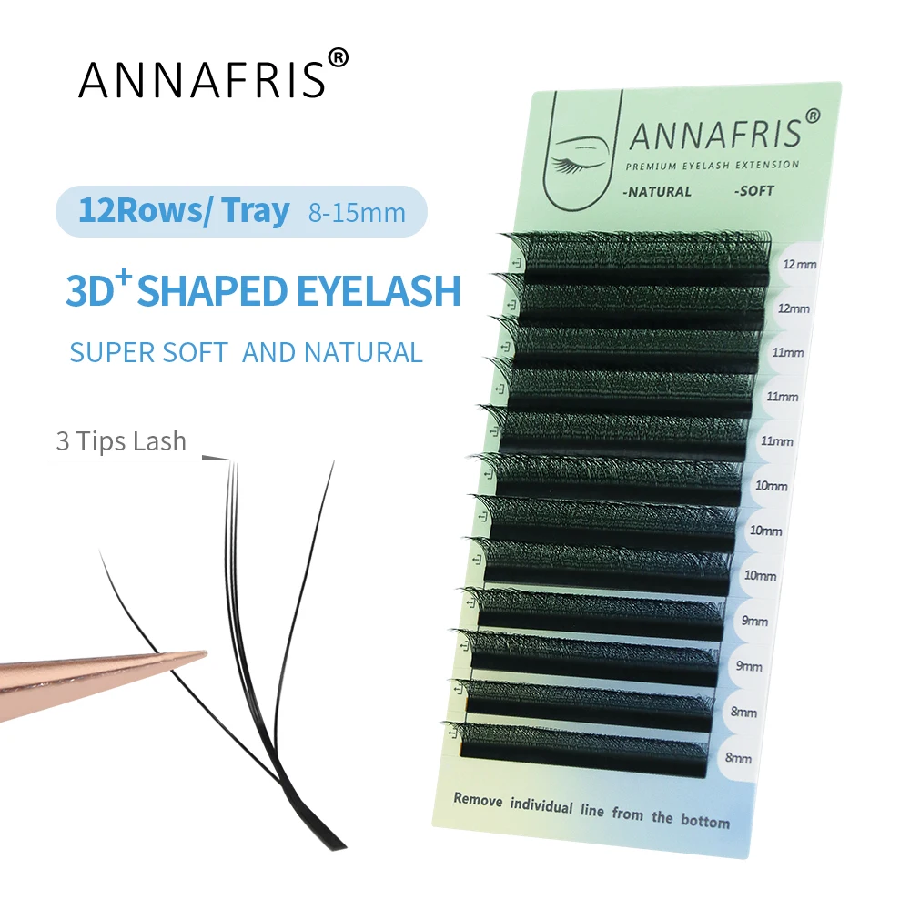 ANNAFRIS 3D W Three Core Eyela - đánh giá và giá Eyelash Extension Fan