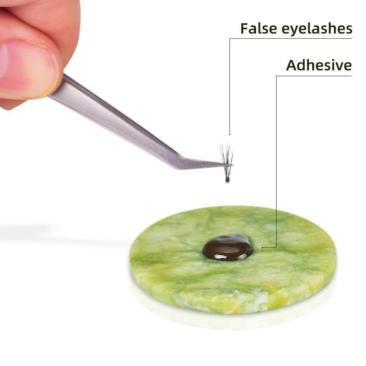1/2PCS Eyelash Glue Pallet Las - đánh giá và giá Lash Tile Palette