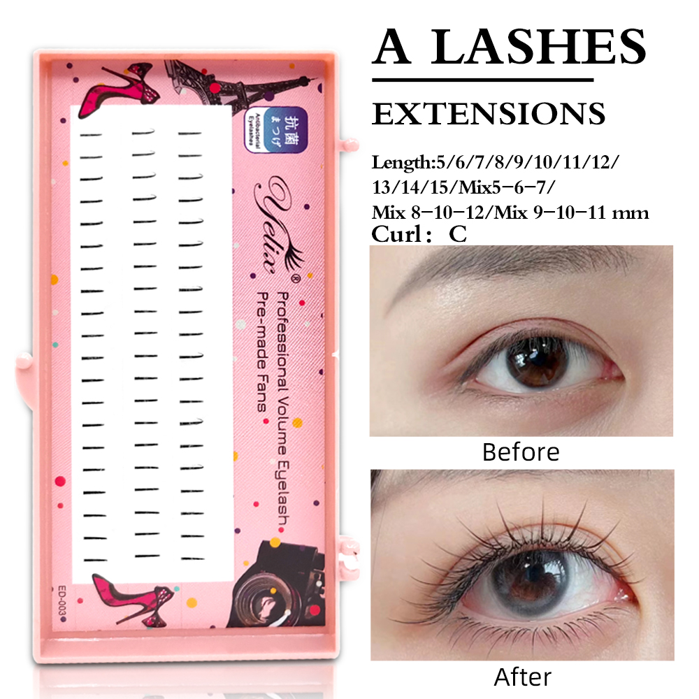 Yelix Natural Soft Individual  - đánh giá và giá Eyelash Extension C Curl