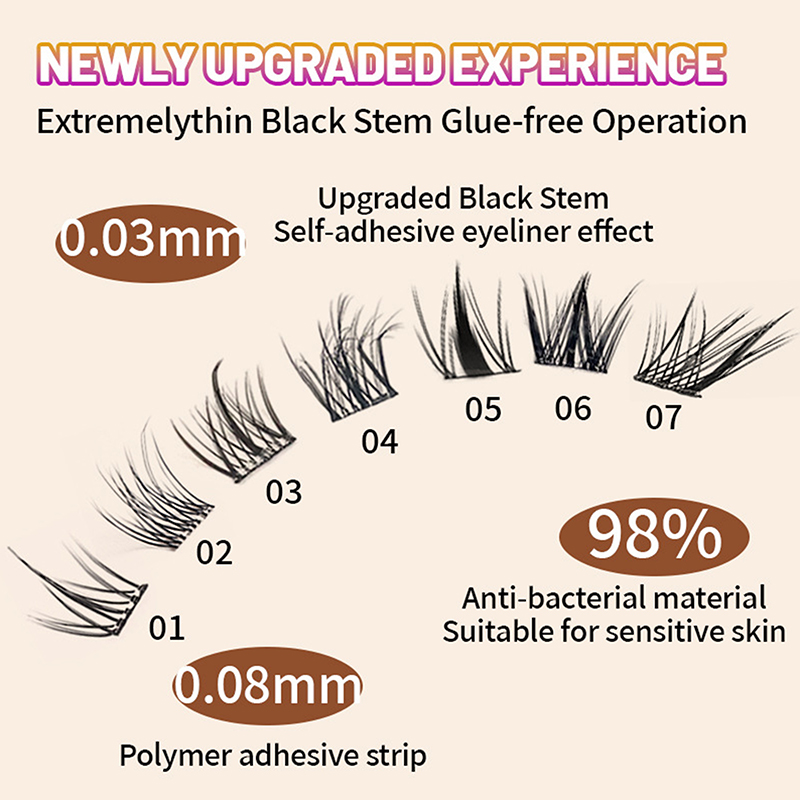 100-160Cluster Eyelash Extensi - đánh giá và giá Eyelash Extension No 10
