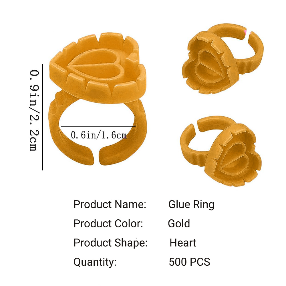 500PCS Glue Rings for Lash Ext - đánh giá và giá Eyelash Extension Volume Lashes