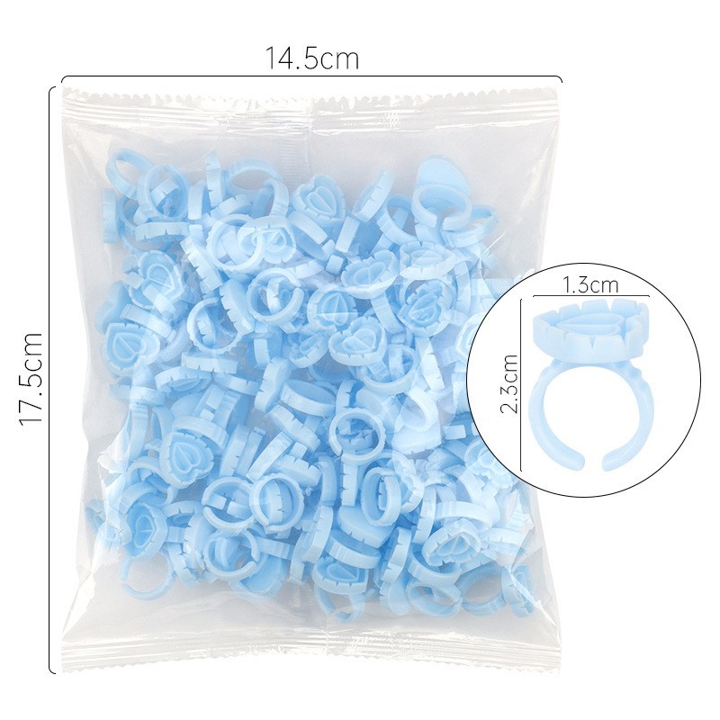 100Pcs Disposable Glue Ring Ho - đánh giá và giá Eyelash Extension Volume Lashes