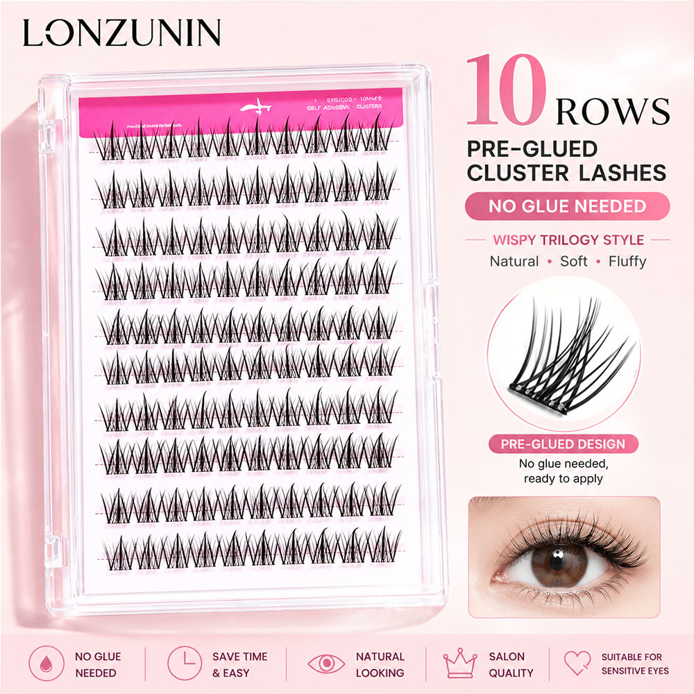 Premium Self Adhesive Wispy Cl - đánh giá và giá Eyelash Extension No 10