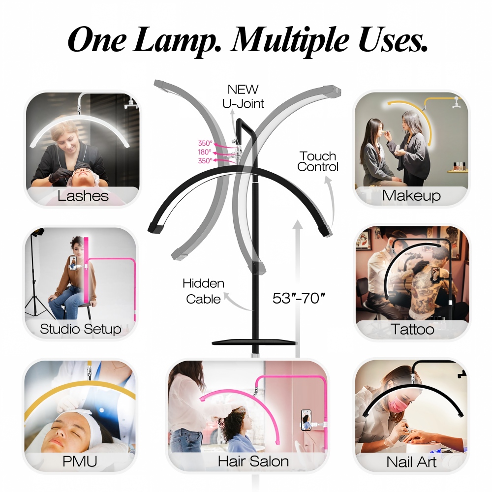 Free LOGO Hidden Cable LED Bea - đánh giá và giá Eyelash Extension No 10