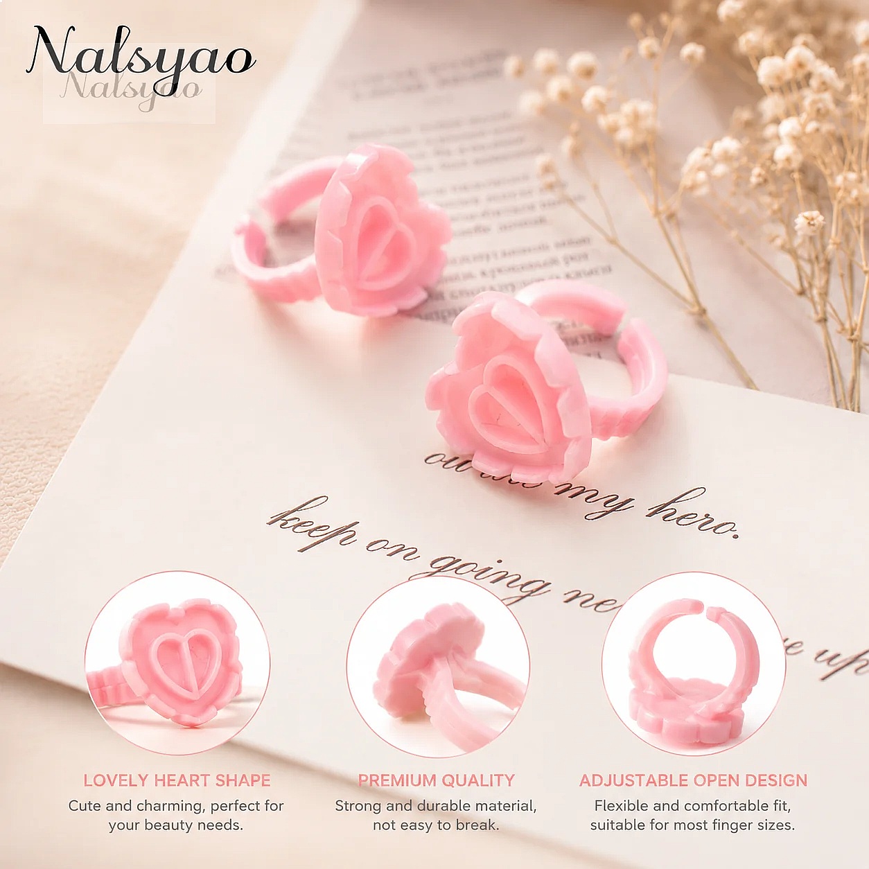 Eyelash Extension Glue Rings 1 - đánh giá và giá Eyelash Extension Fan