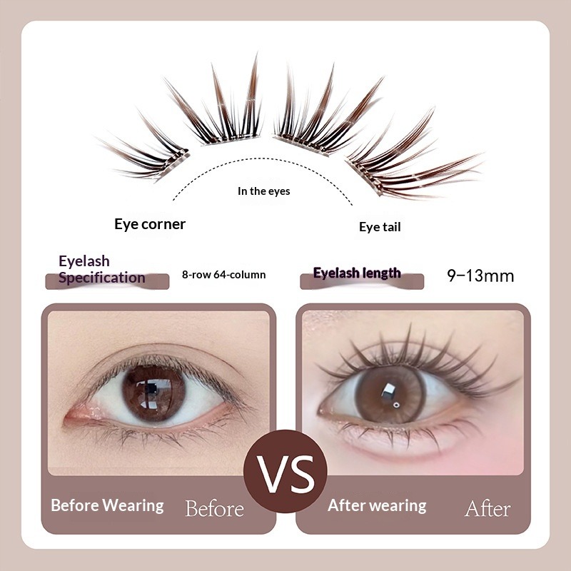 Glue-Free Dark Brown Fox Eye S - đánh giá và giá Eyelash Extension Uv Glue