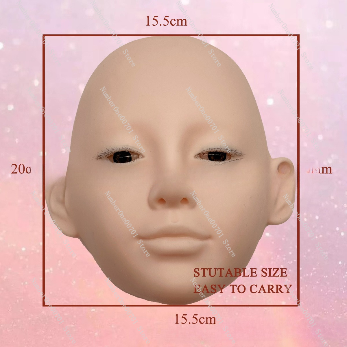 3-Layer Silicone Mannequin Hea - đánh giá và giá Eyelash Extension Open Eye