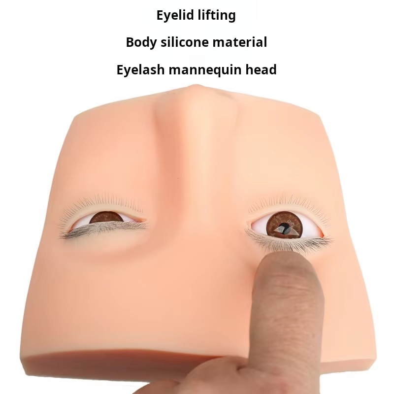4 Layered Mannequin Head for E - đánh giá và giá Eyelash Extension Open Eye