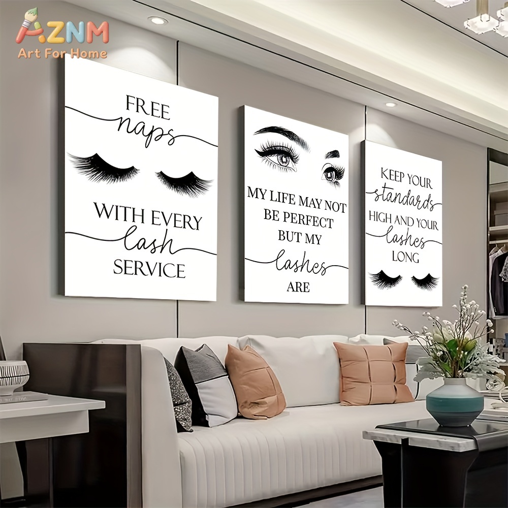 3pcs Unframed Beautiful Inspir - đánh giá và giá Eyelash Extension Quotes