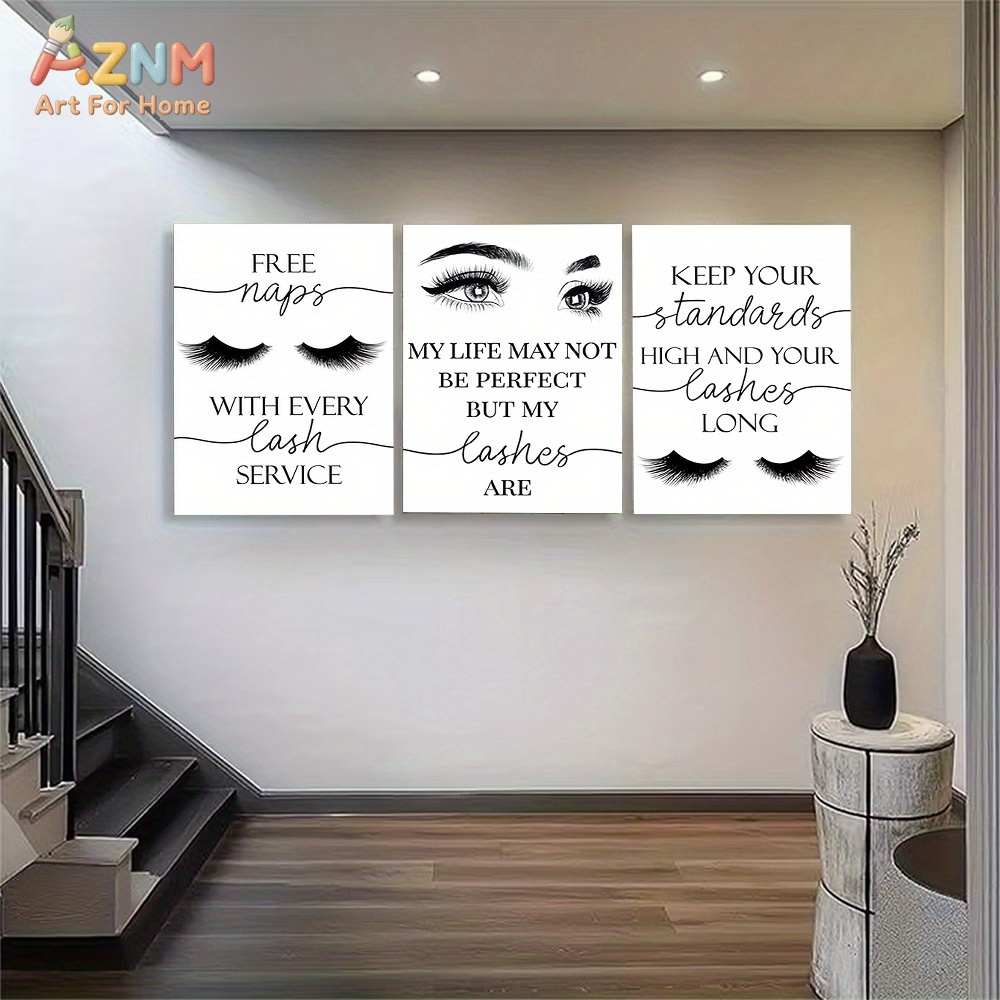 3pcs Unframed Beautiful Inspir - đánh giá và giá Eyelash Extension Quotes