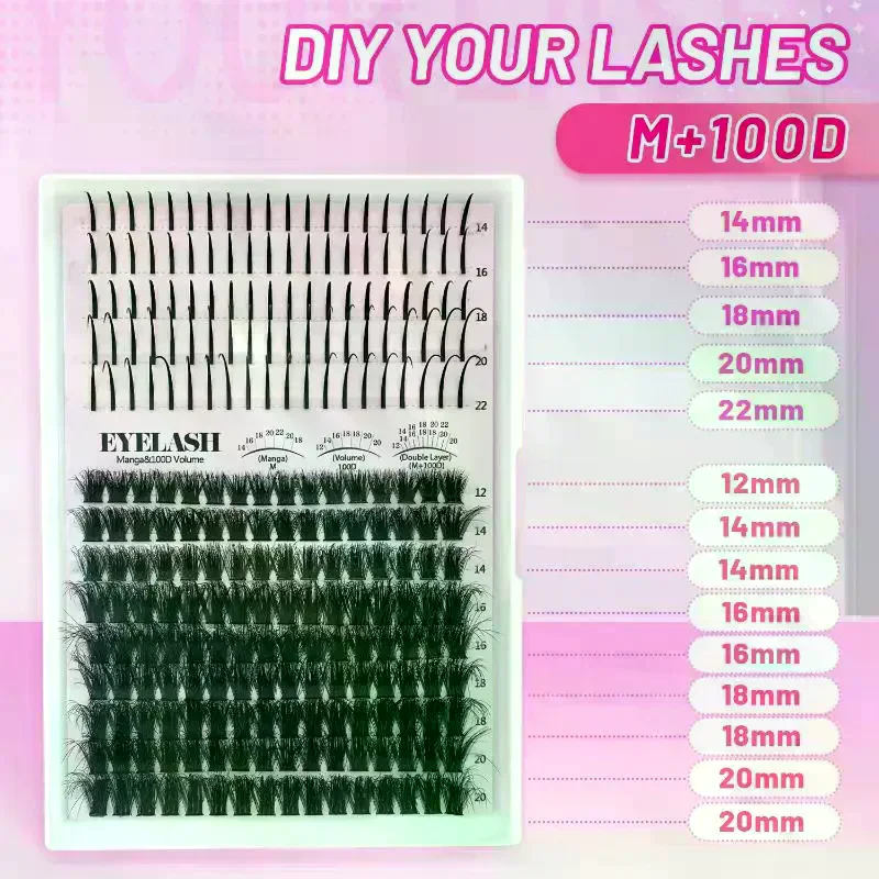 Lash Clusters Kit Lash Spikes  - đánh giá và giá Eyelash Extension Volume Lashes