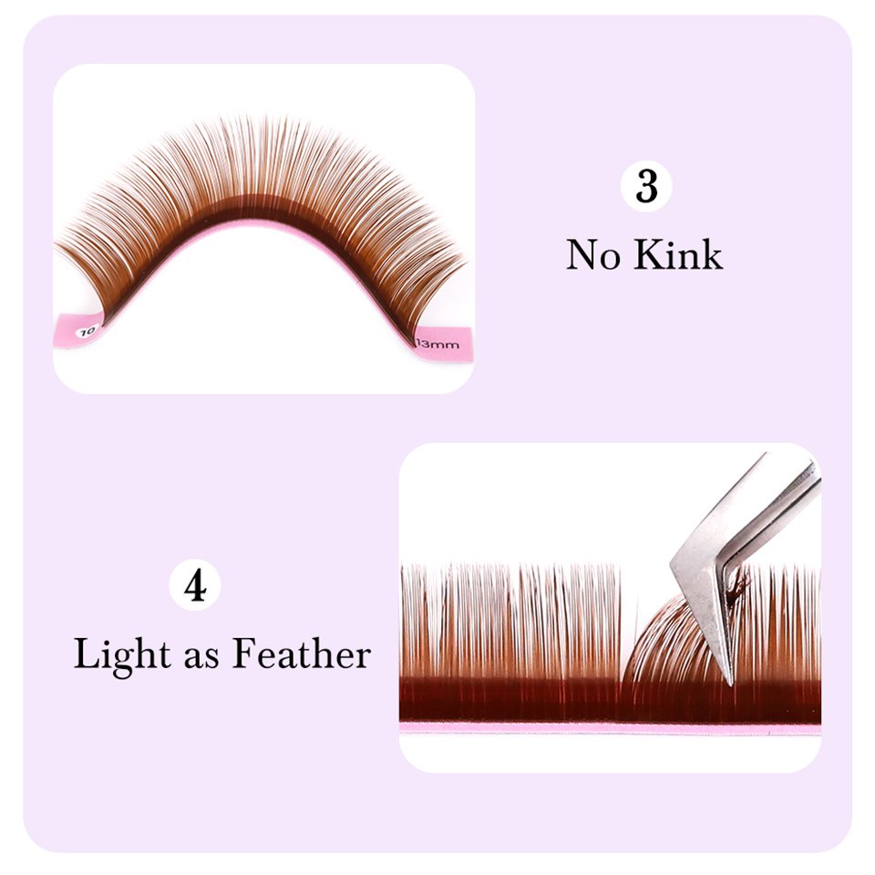 Dark Brown Eyelash Extension 0 - đánh giá và giá Lash Tile Palette
