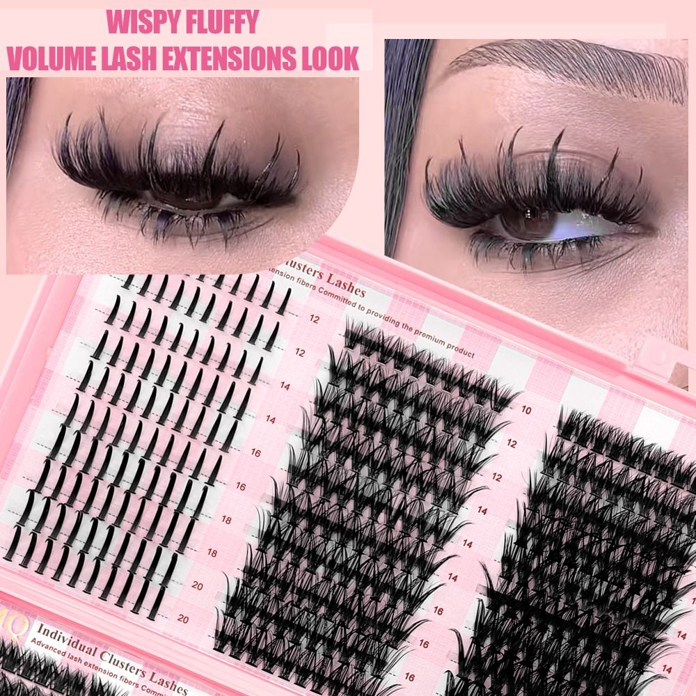 9-16mm Length False Eyelashes  - đánh giá và giá Eyelash Extension Volume Lashes