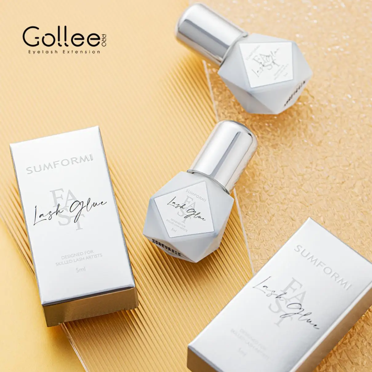 5 Bottle Eye Lash Glue No Irri - đánh giá và giá Eyelash Extension Open Eye