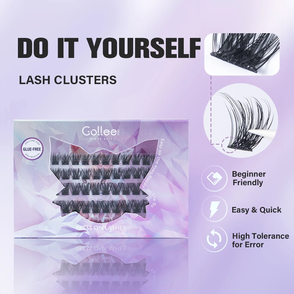 Gollee Self-Stick Eyelash Clus - đánh giá và giá Eyelash Extension No 10
