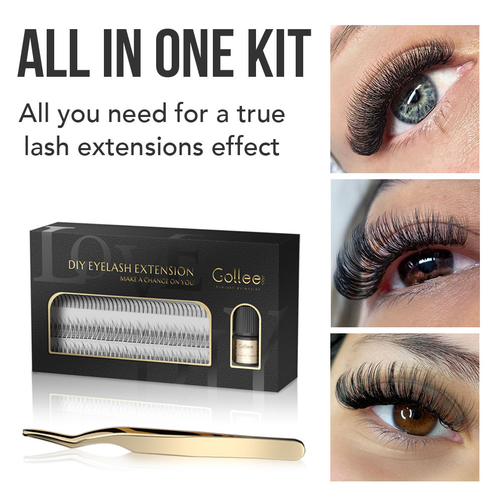 Gollee DIY Làn Mi Nối Dài Tặng - đánh giá và giá Eyelash Extension Open Eye