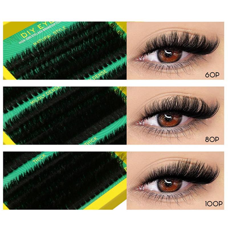 Cluster Lashes Kit Individual  - đánh giá và giá Eyelash Extension Volume Lashes